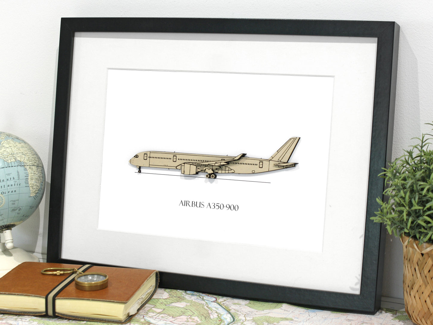 Airbus A350-900 aviation art