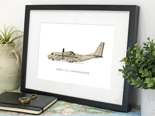 Airbus CASA C-295 Persuader aviation art