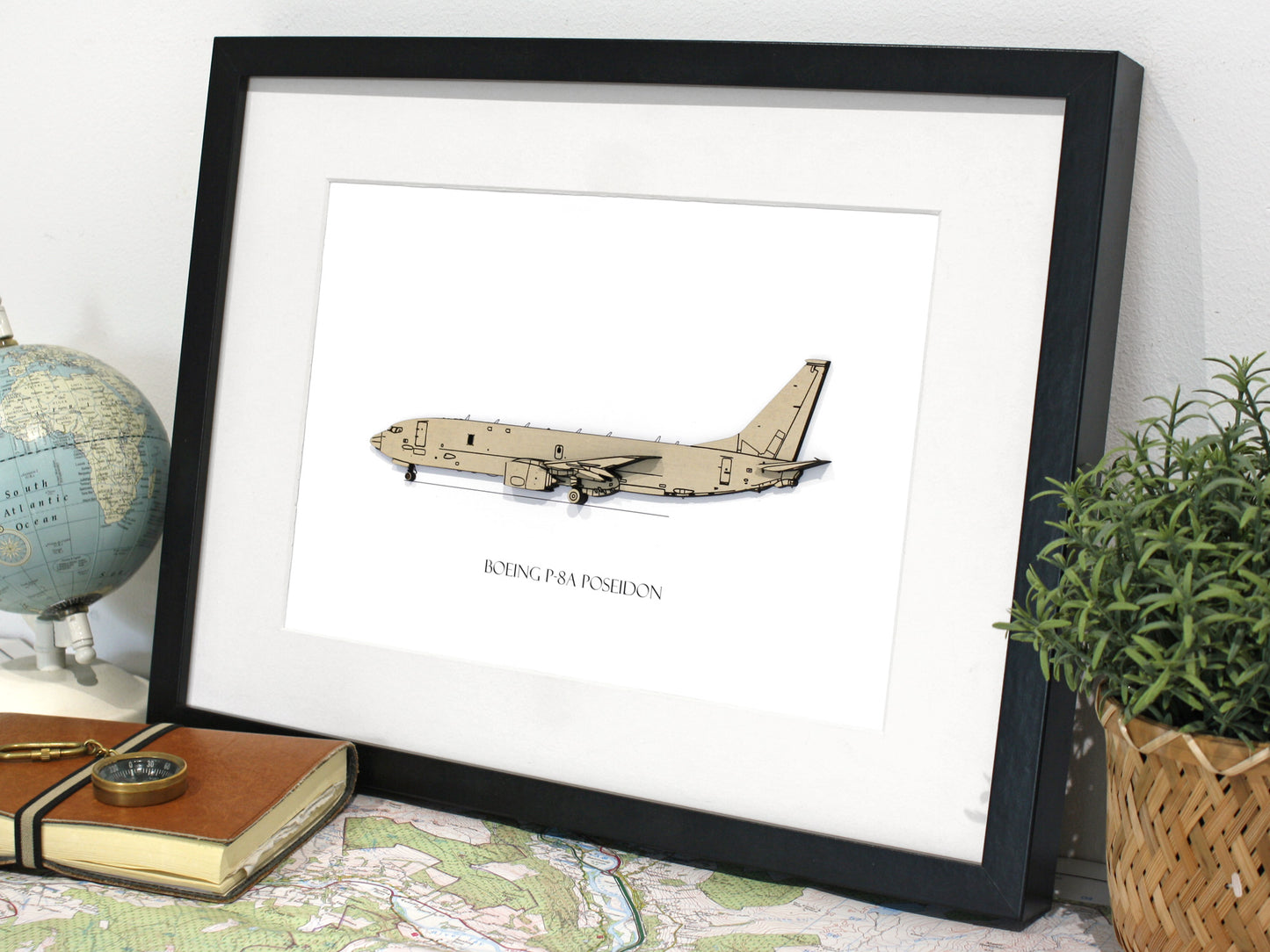 Boeing P-8A Poseidon blueprint art