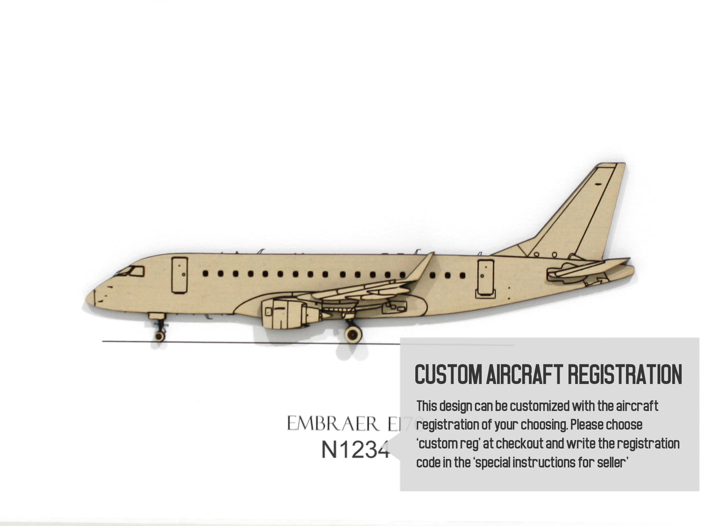 Embraer E170 aviation art