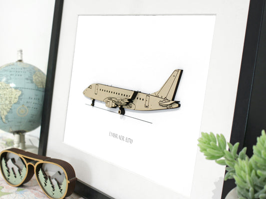 Embraer E170 aviation art