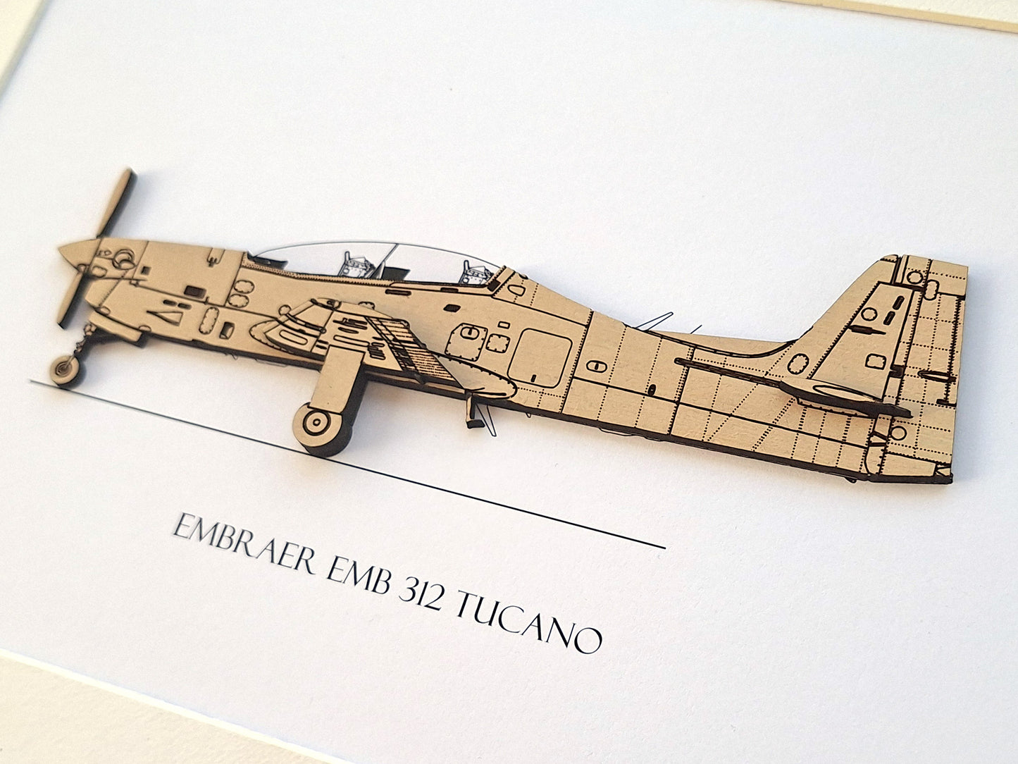 Embraer Tucano aviation art