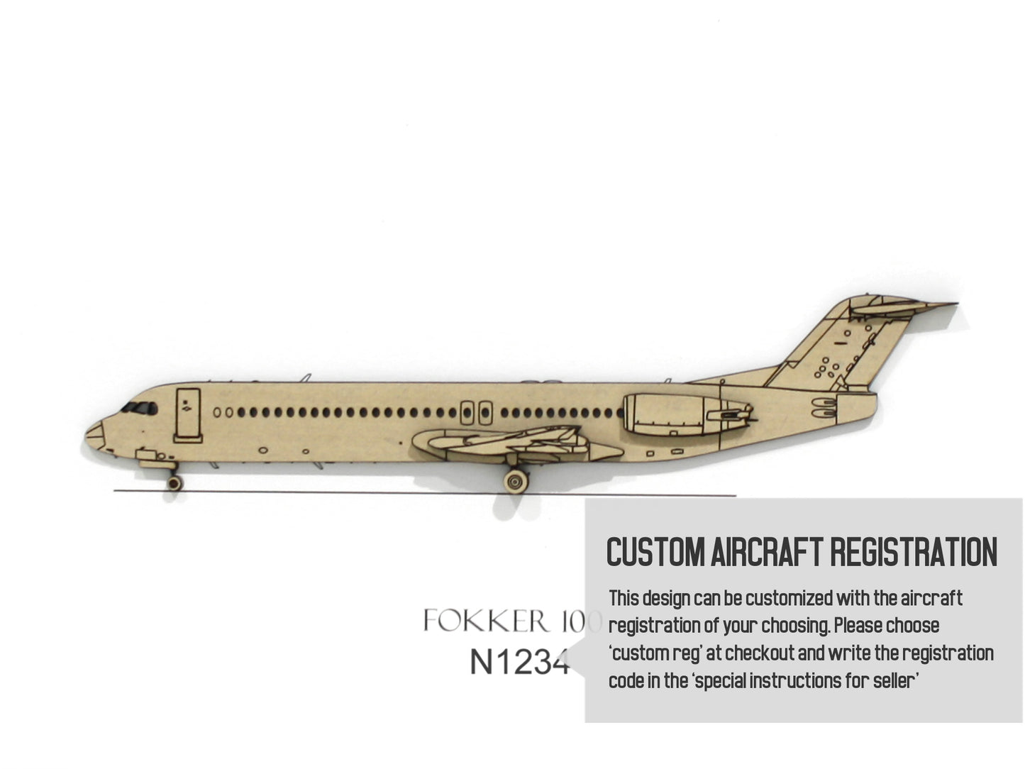 Fokker 100 custom aviation gifts