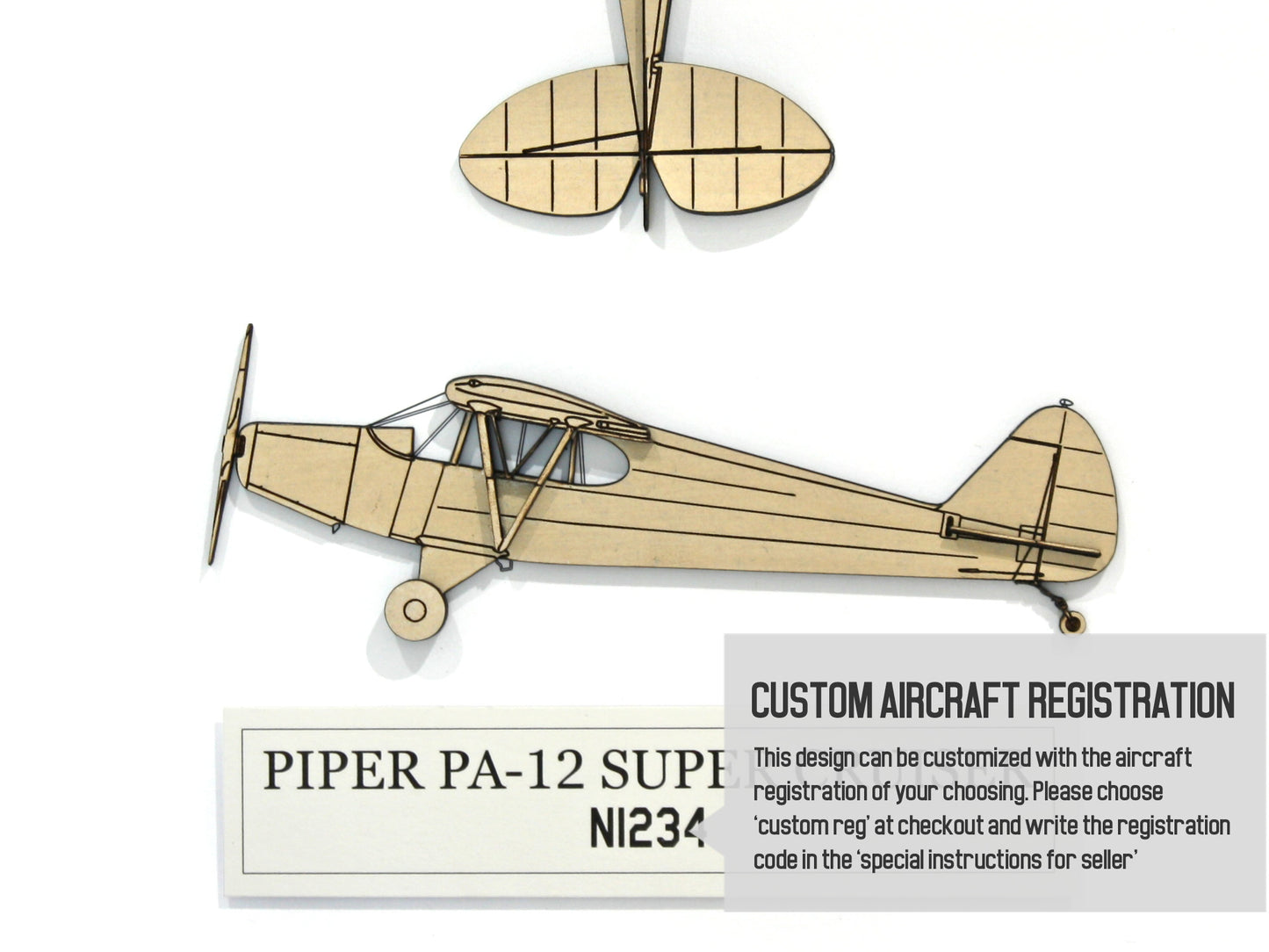 Piper PA-12 Super Cruiser custom gift