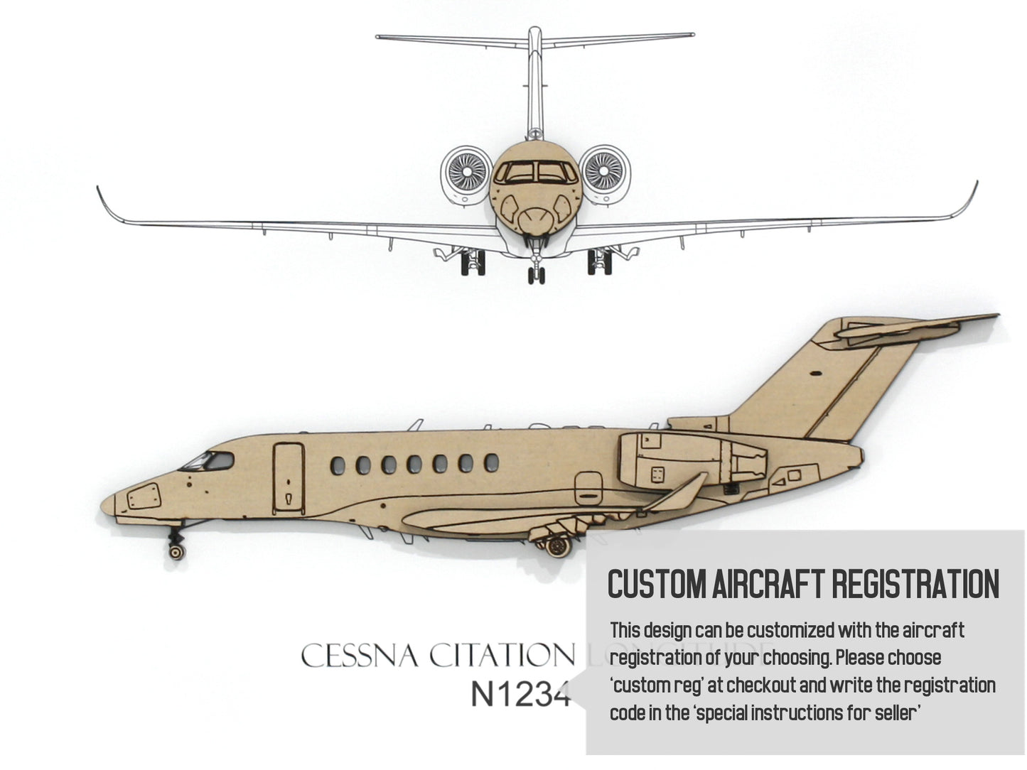 Cessna Citation Longitude custom aviation art