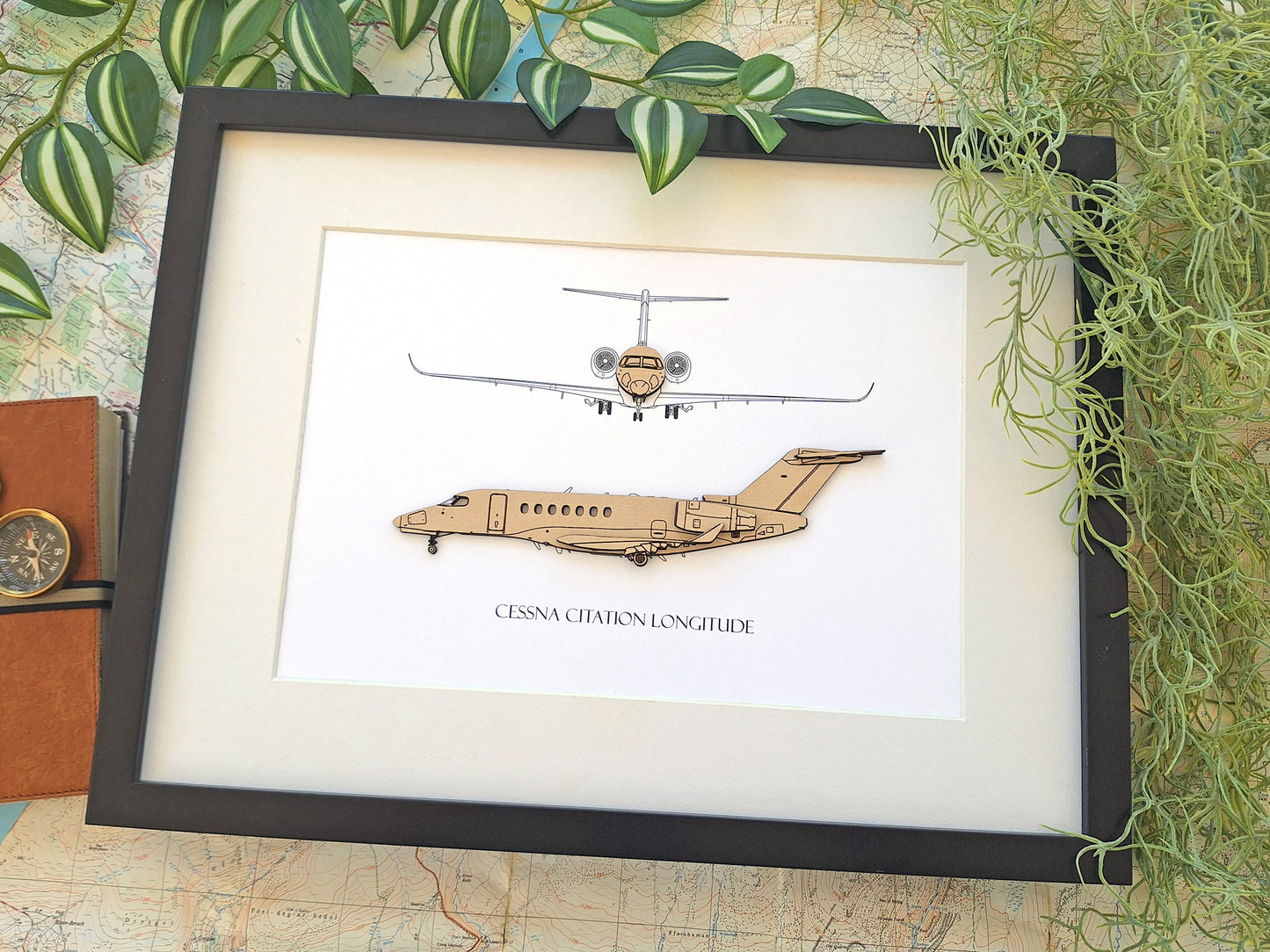 Cessna Citation Longitude blueprint art