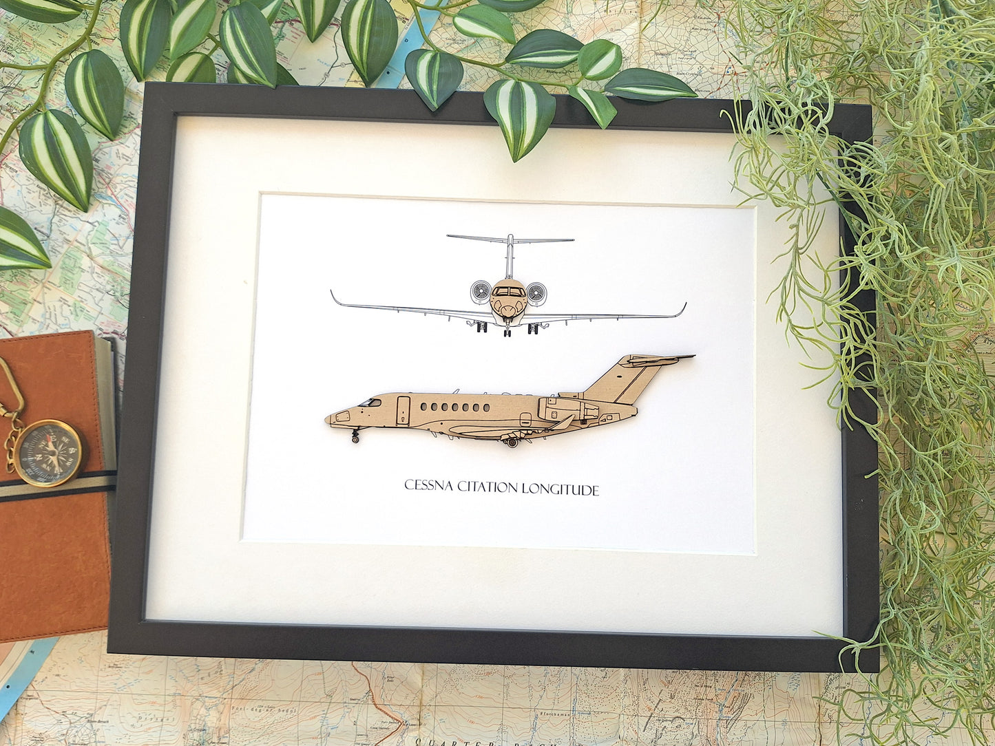 Cessna Citation Longitude aircraft art