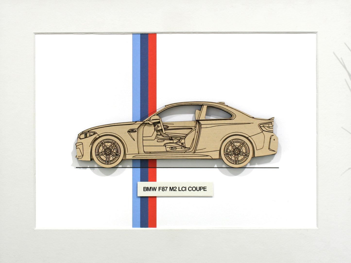BMW F87 M2 LCI Coupe blueprint art