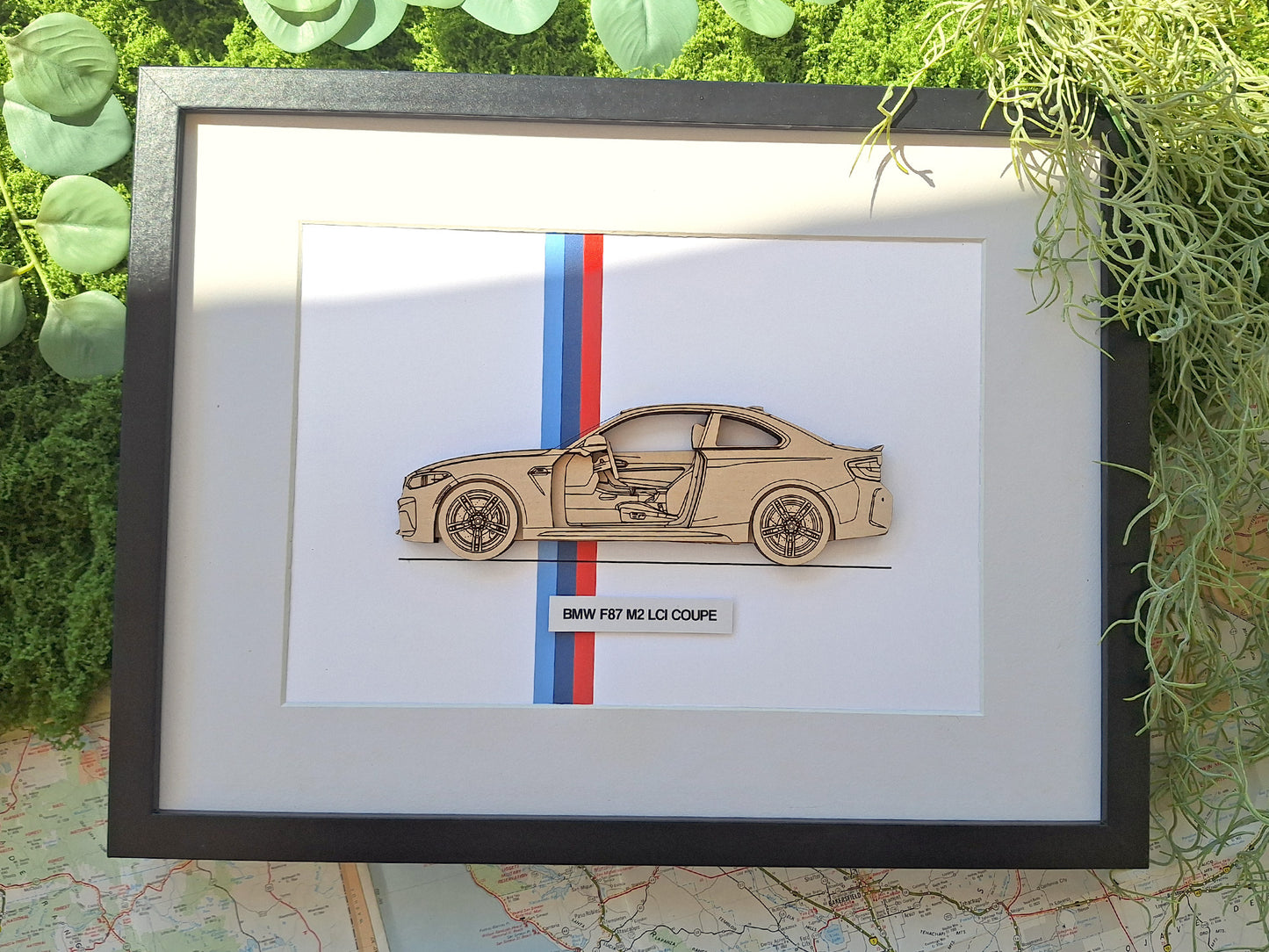 BMW F87 M2 LCI Coupe blueprint art