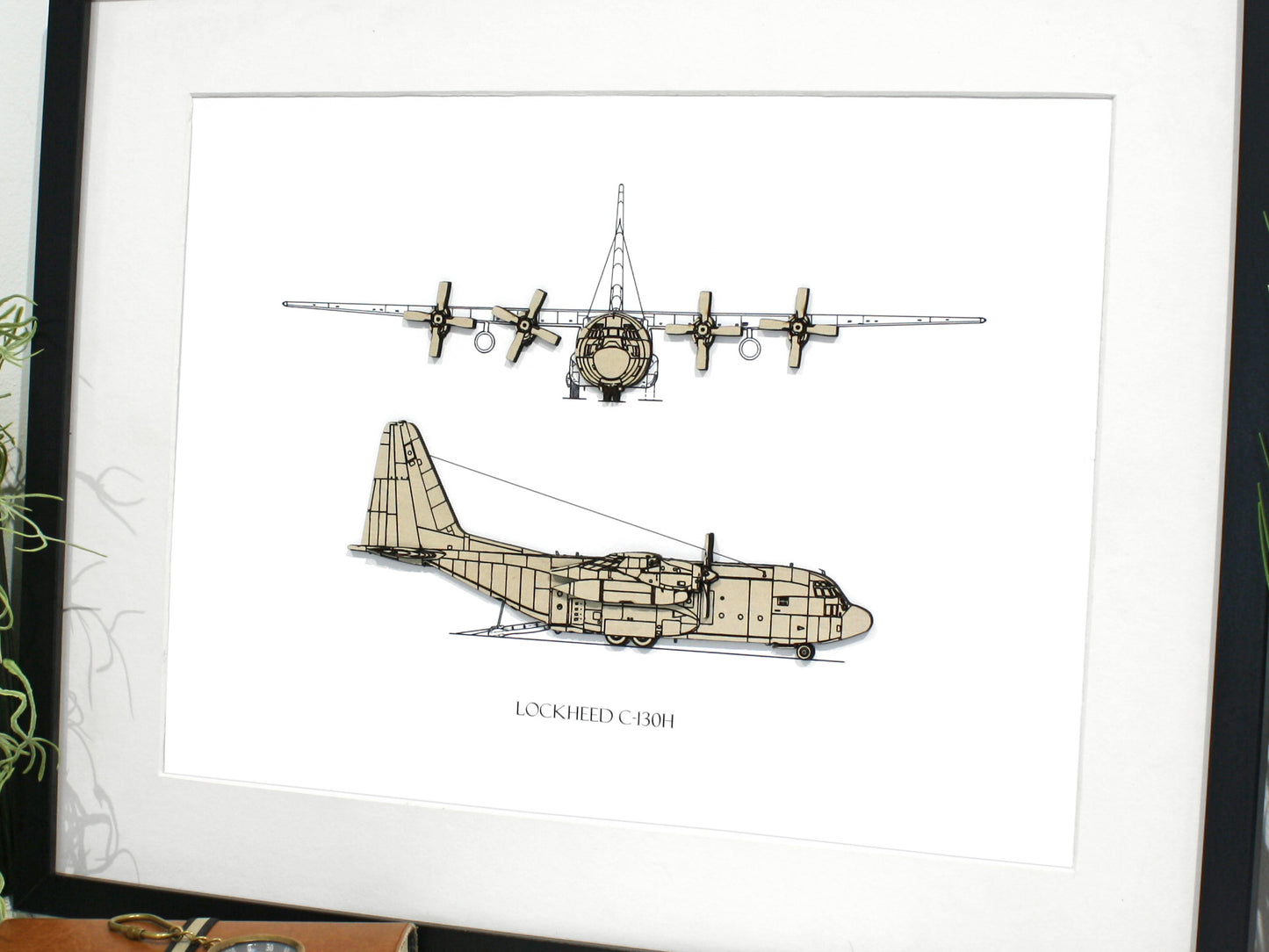 Lockheed C-130H aviation art