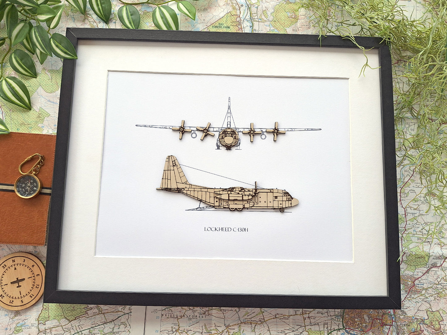 Lockheed C-130H aviation art