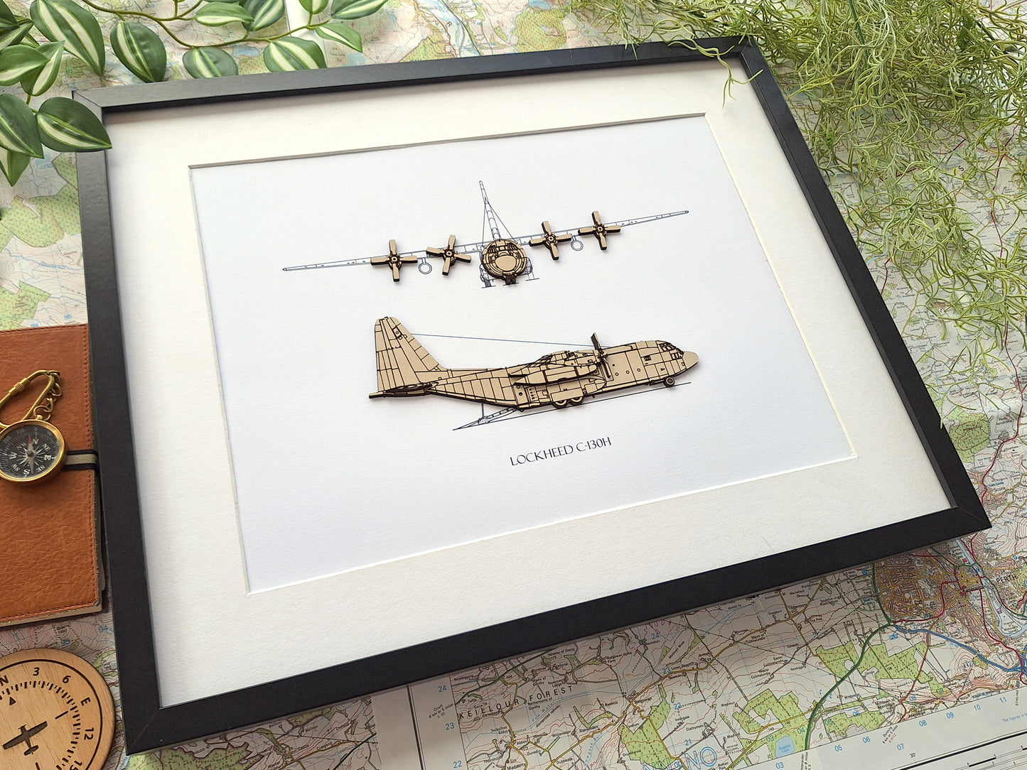 Lockheed C-130H Hercules aviation art