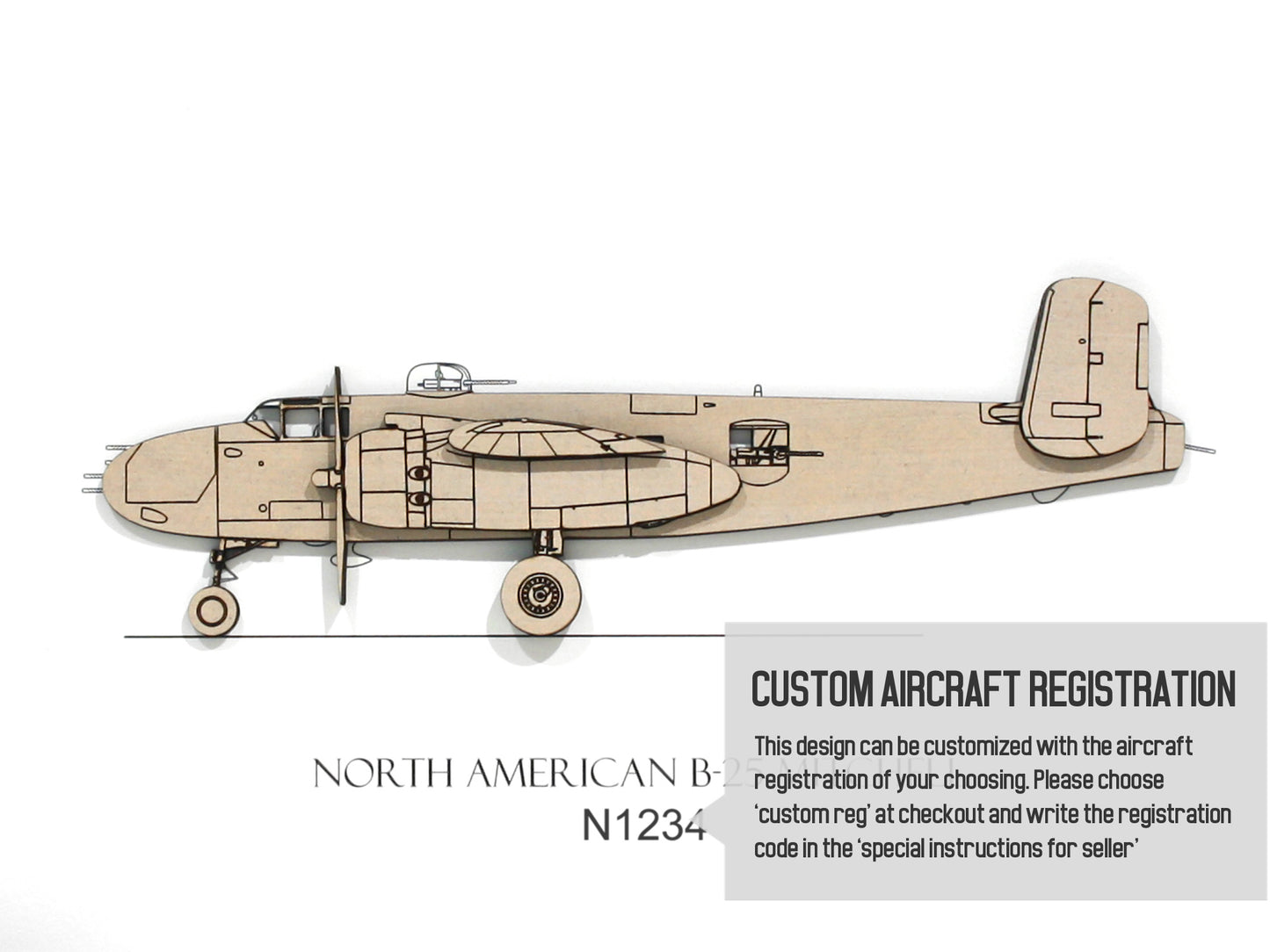 North American B-25 Mitchell custom aviation art