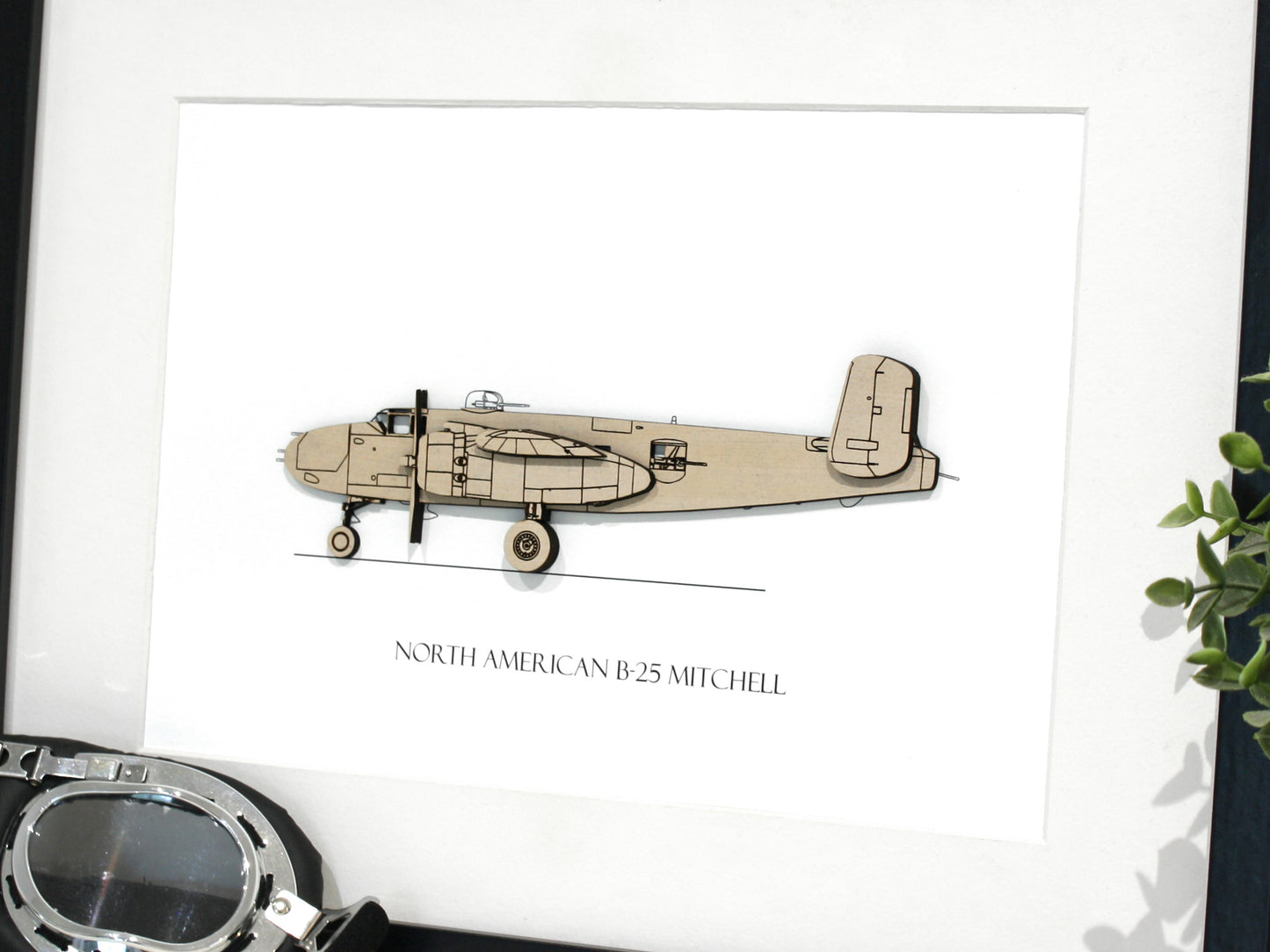 North American B-25 Mitchell airplane art