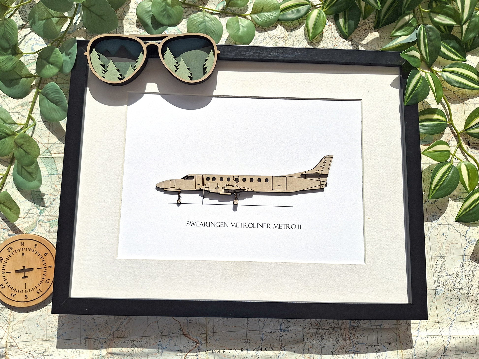Metroliner Metro II aviation art