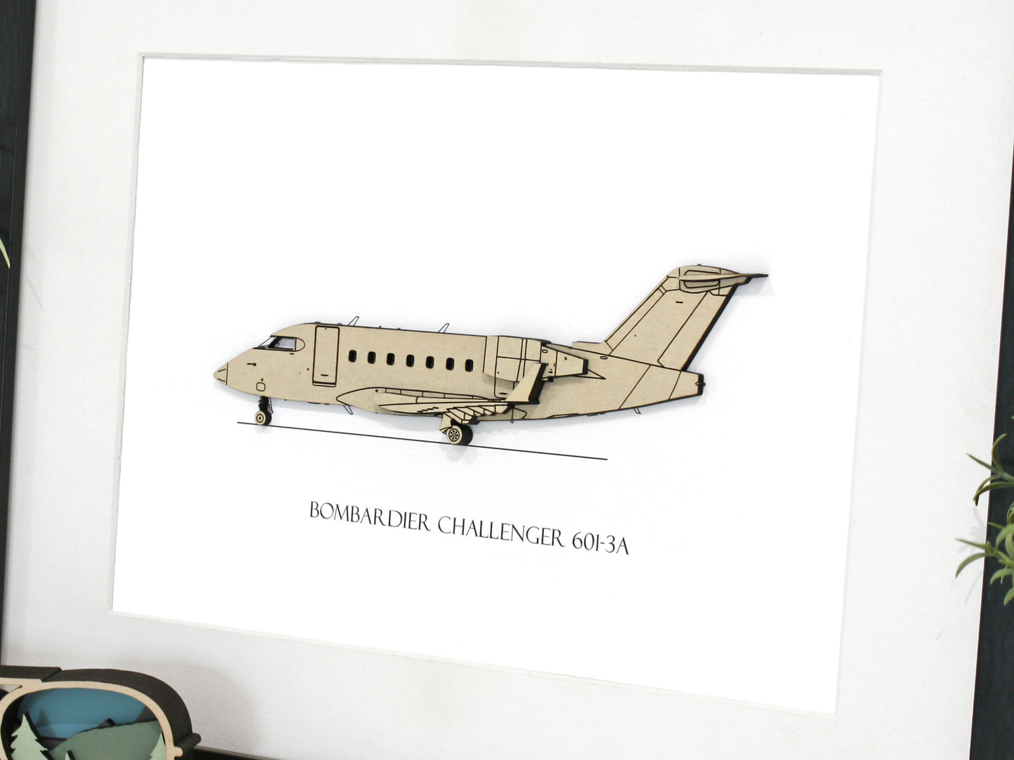 Bombardier Challenger 601-3A blueprint art