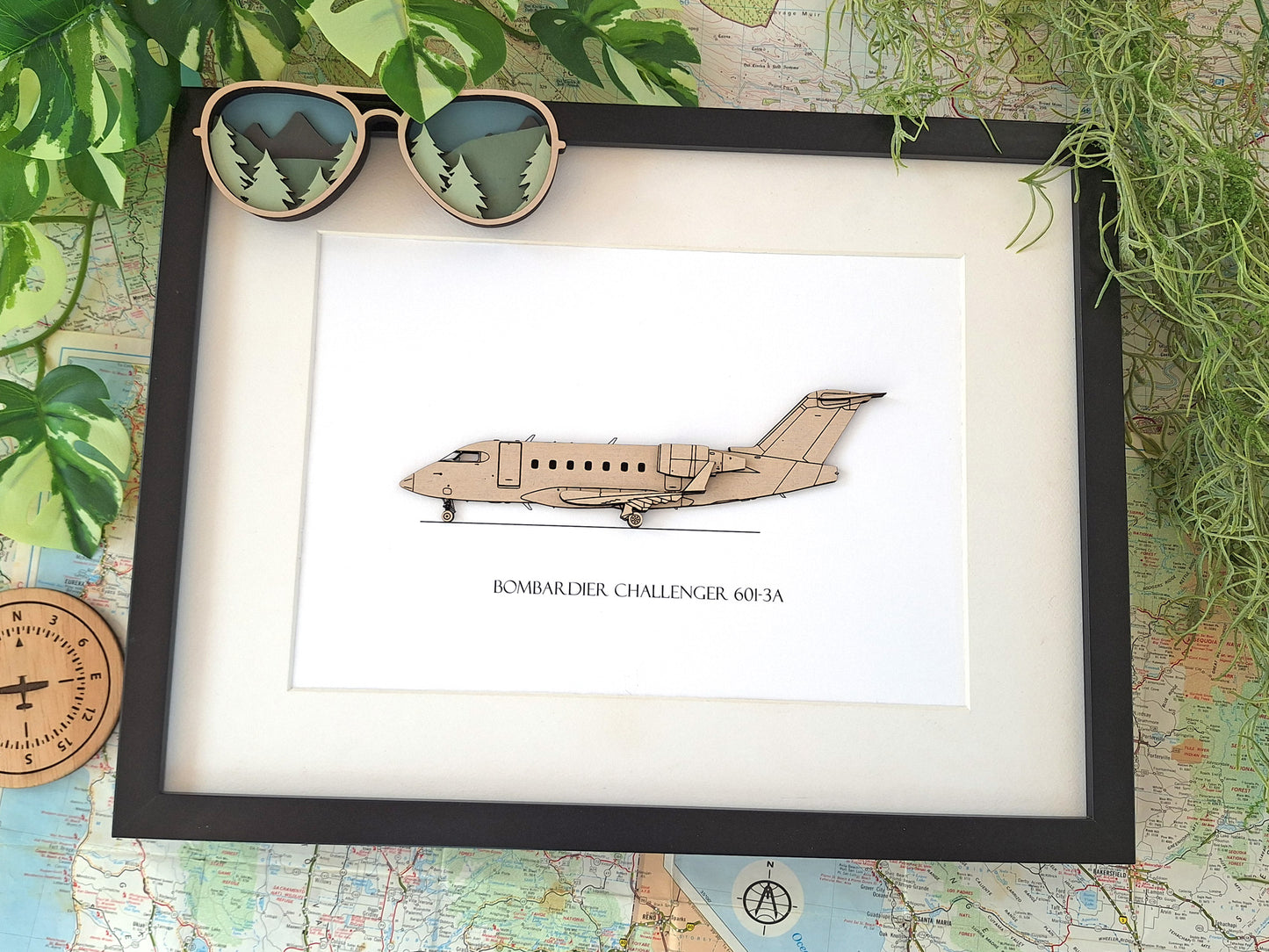 Bombardier Challenger 601-3A blueprint art