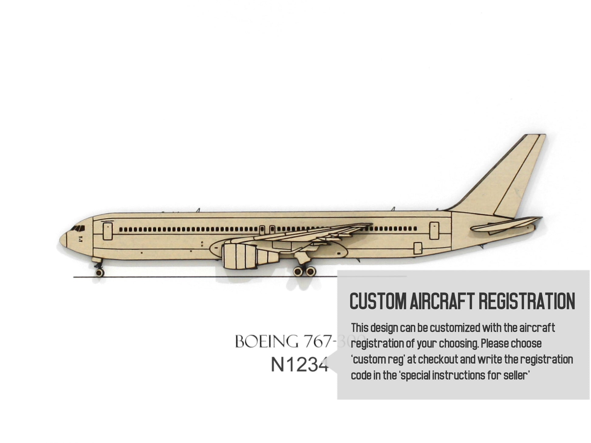 Boeing 767-300 custom aviation art