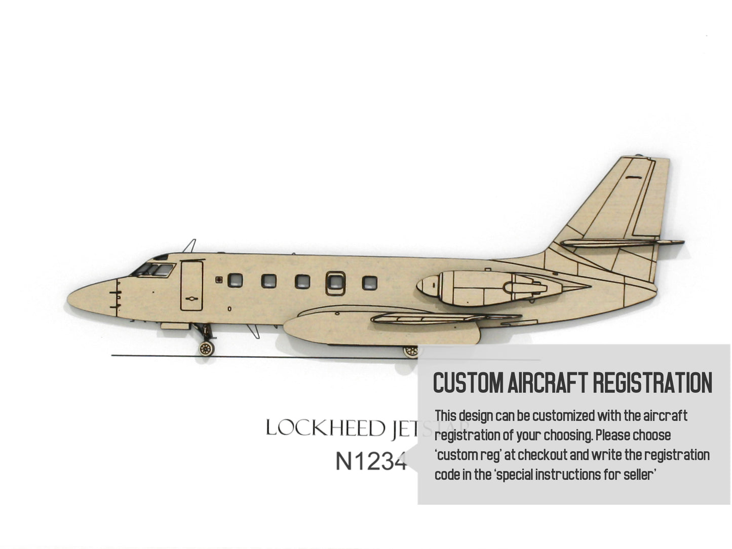 Lockheed Jetstar custom aviation art