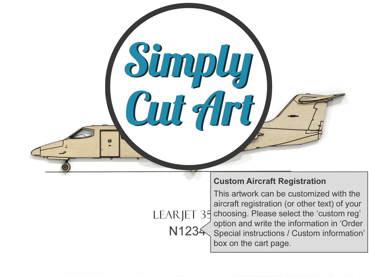 Arte aeronáutico del Learjet 35A