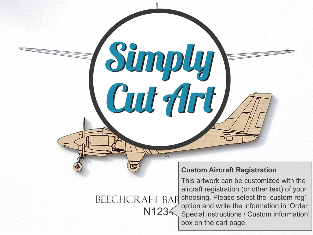 Arte de plano del Beechcraft Baron E55