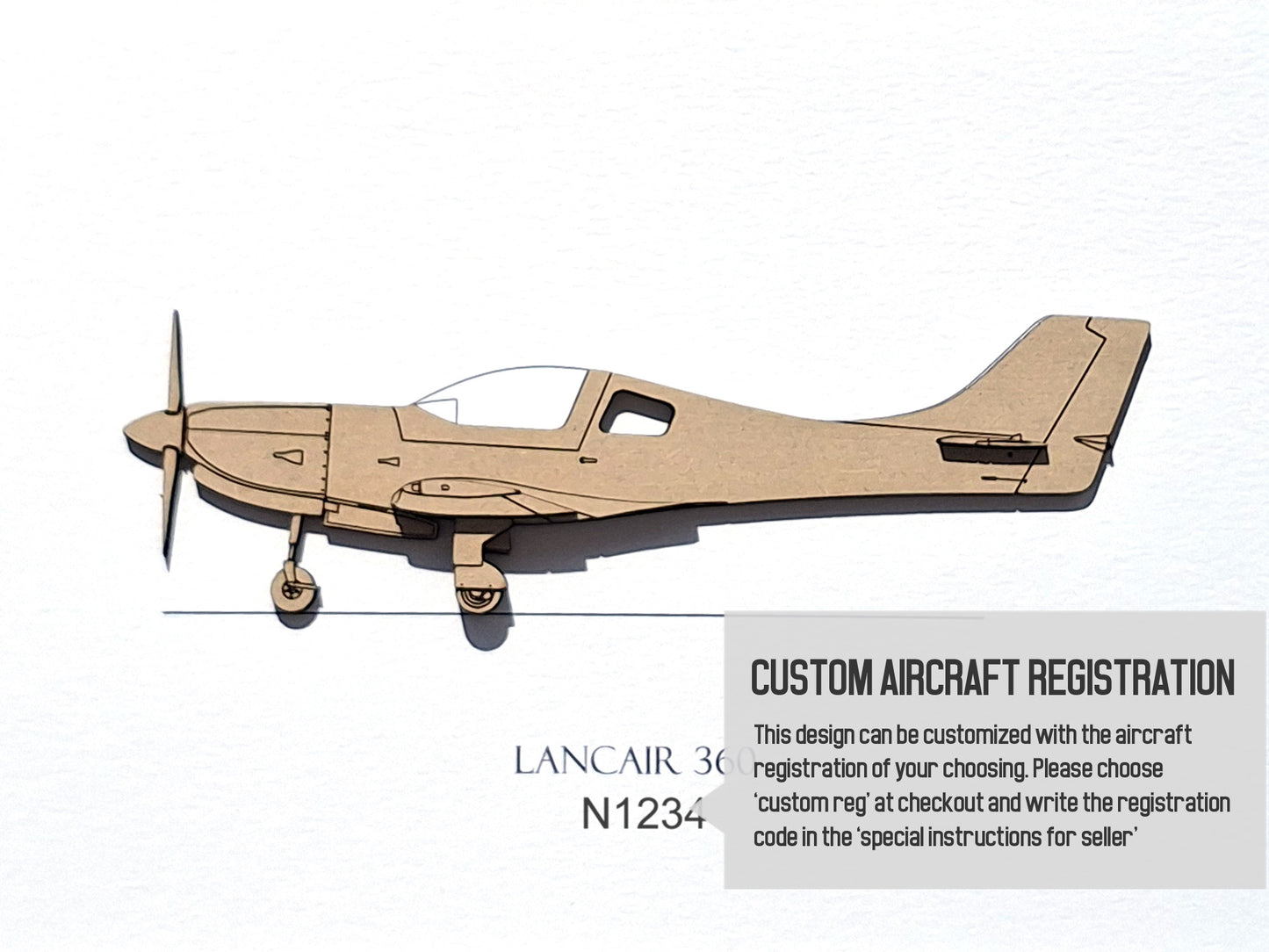 Lancair 360 aviation art