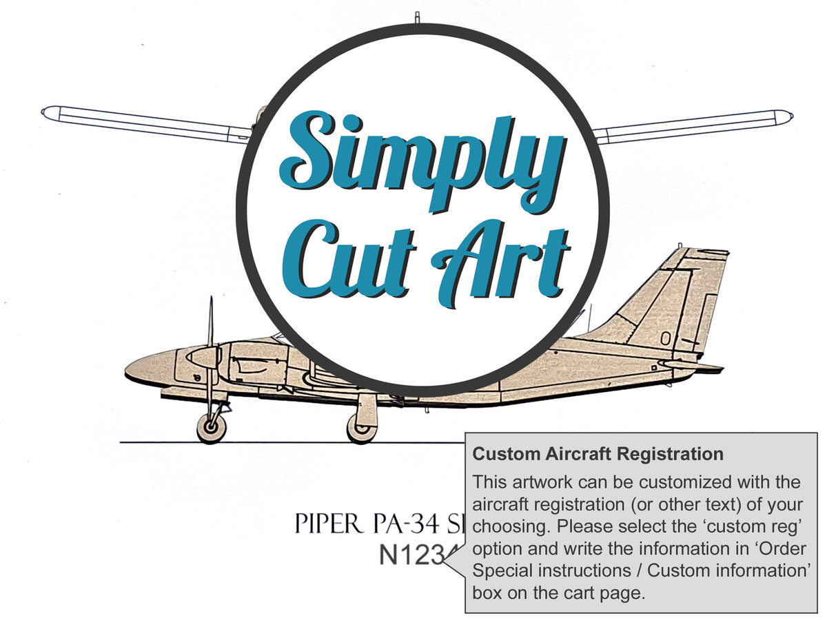 Arte aeronáutico del Piper PA-34 Seneca