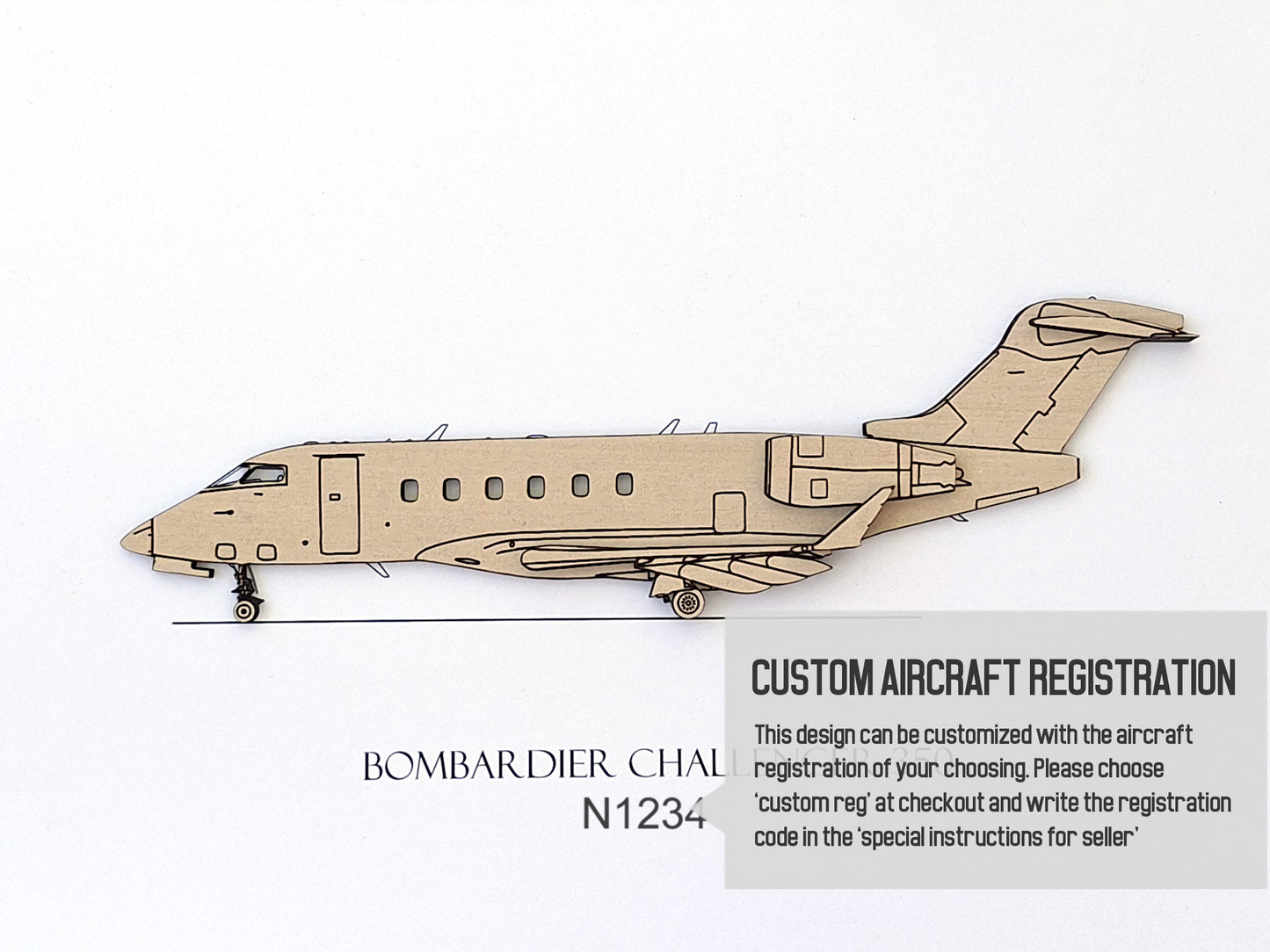 Bombardier Challenger 350 custom aviation art
