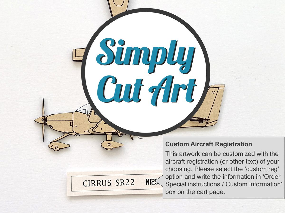 Arte de plano del Cirrus SR22 - GRANDE