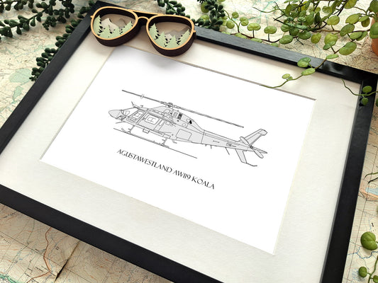 AgustaWestland AW119 Koala helicopter art