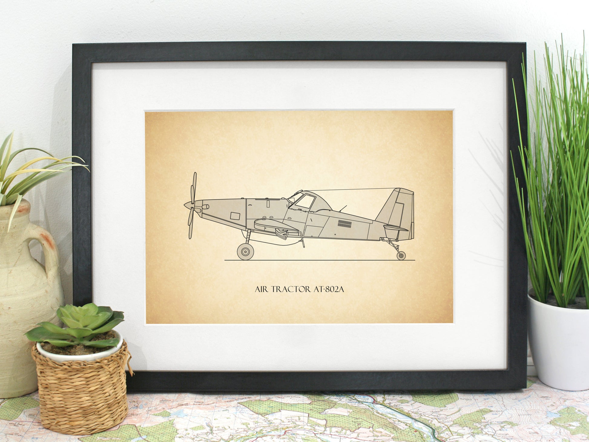 Air Tractor AT-802A aviation art