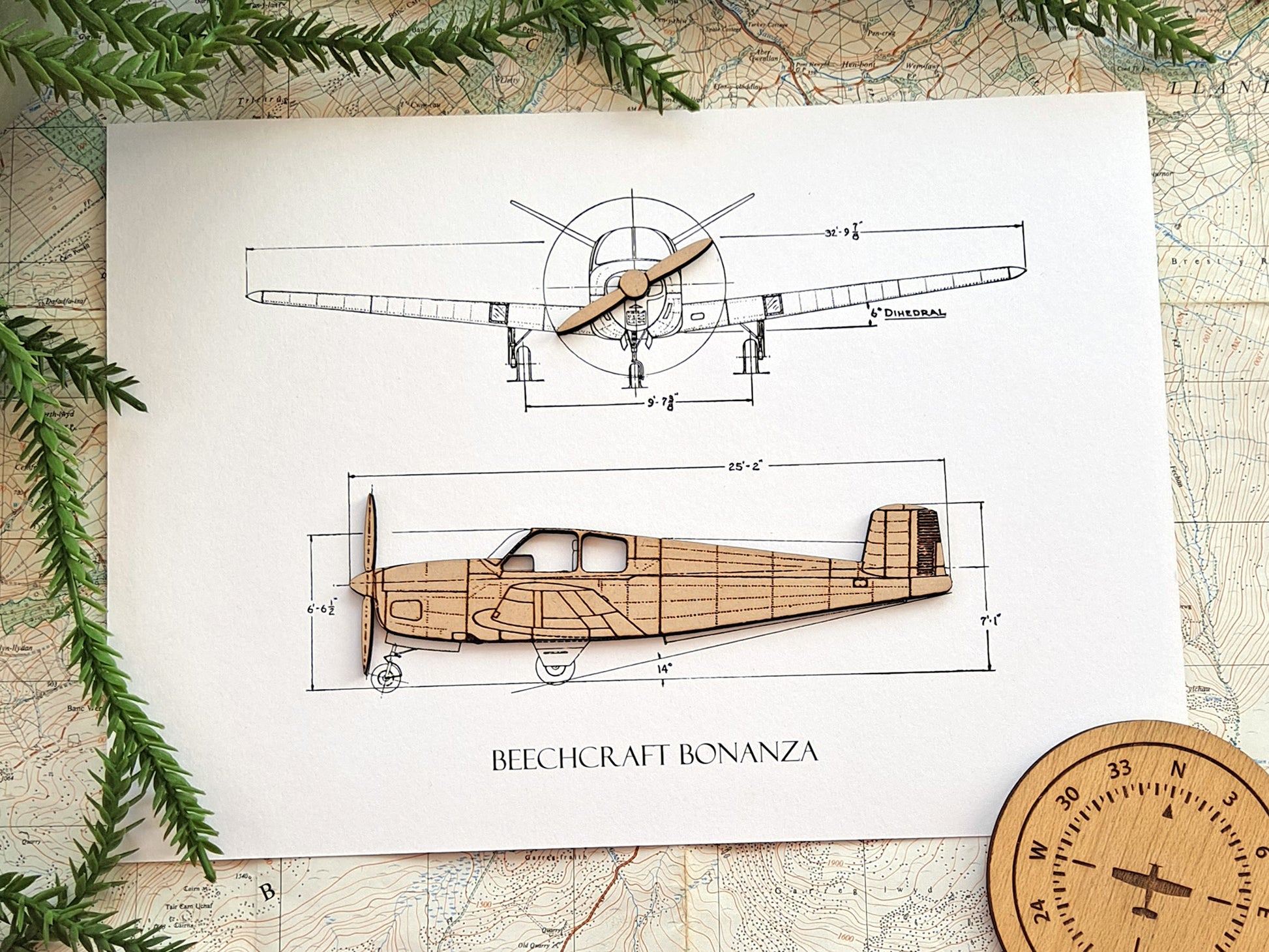 Beechcraft Bonanza Model 35 V-Tail pilot gift