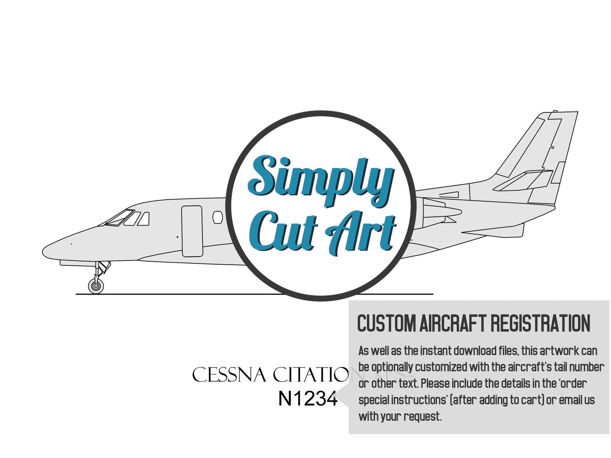 Cessna Citation XLS+ custom aviation art