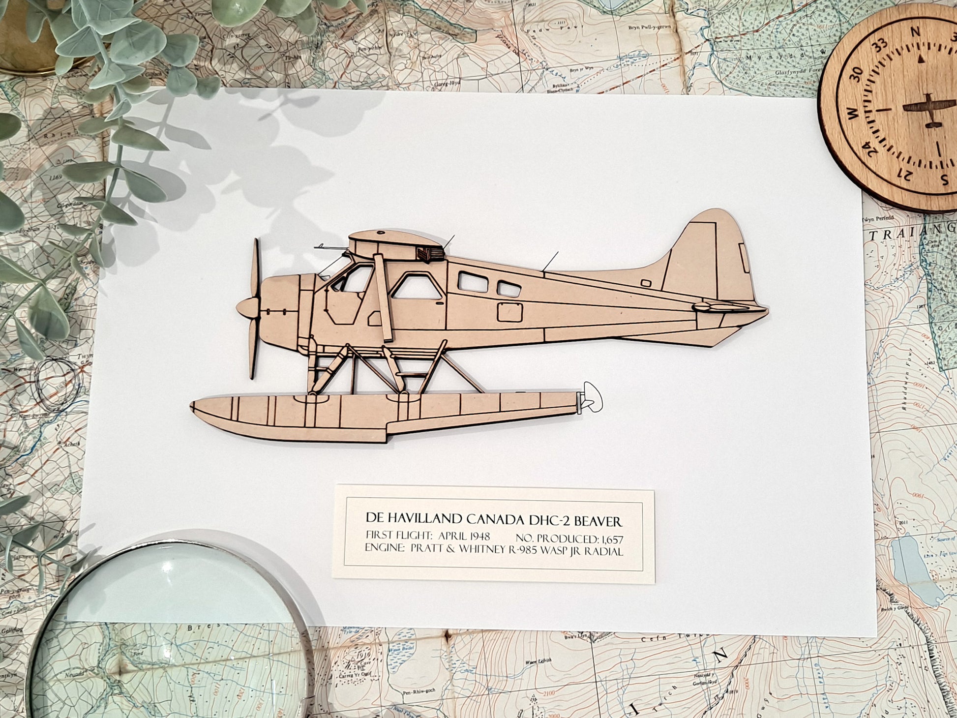 DHC-2 Beaver Floatplane aviation art