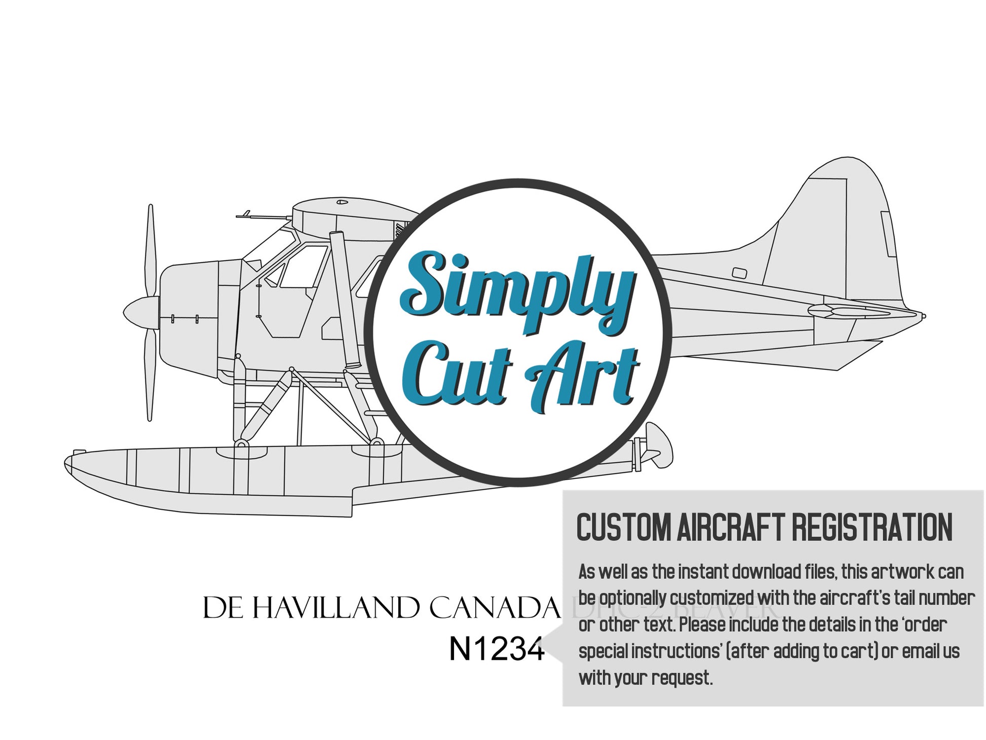 DHC-2 Beaver Floatplane custom pilot gifts