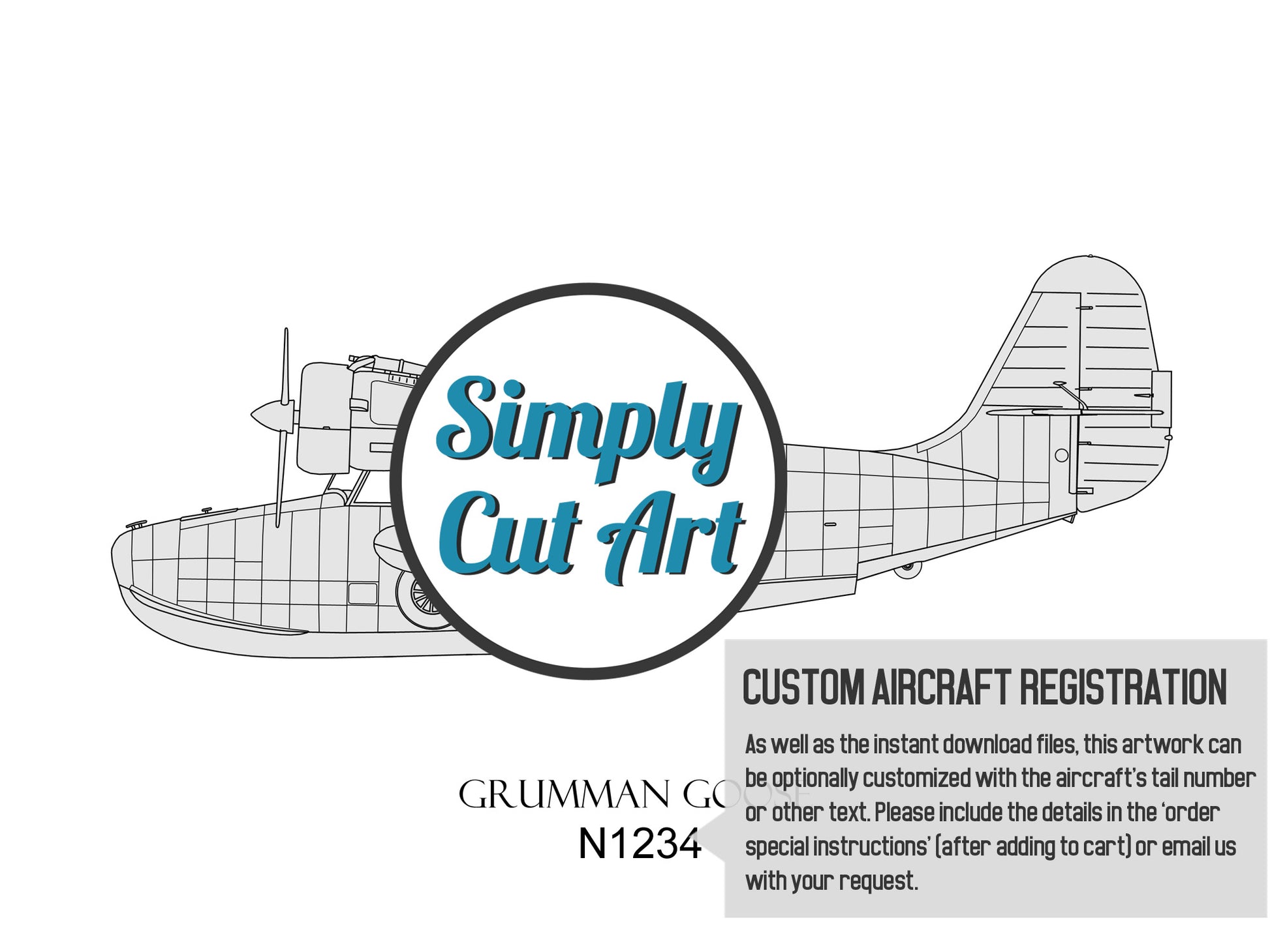 Grumman Goose custom aviation art