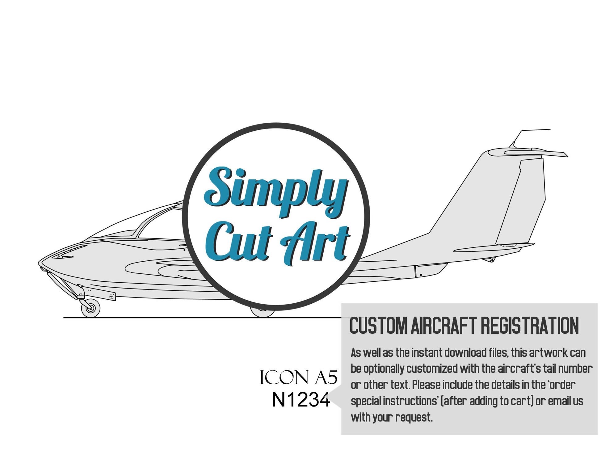 Icon A5 custom aviation art