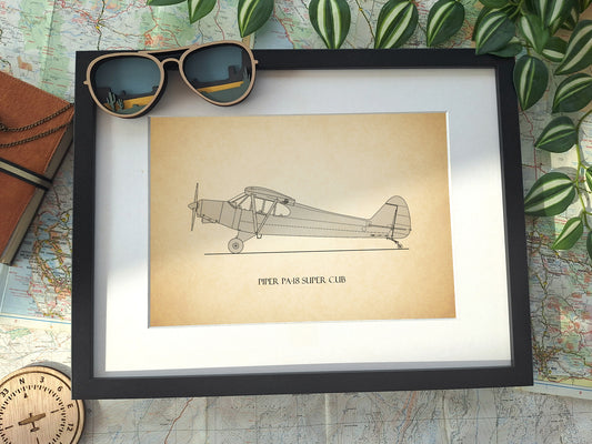 Piper PA-18 Super Cub pilot gift