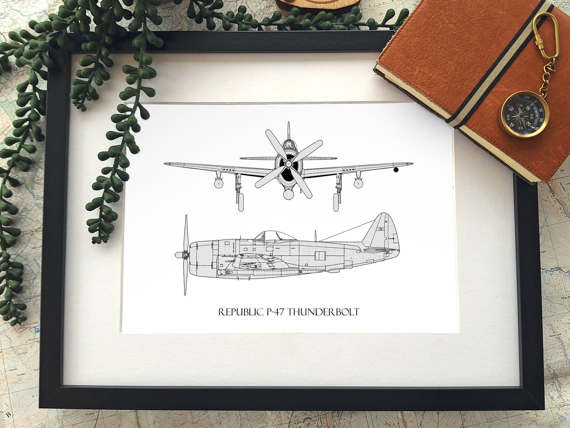 Republic P-47 Thunderbolt aviation art