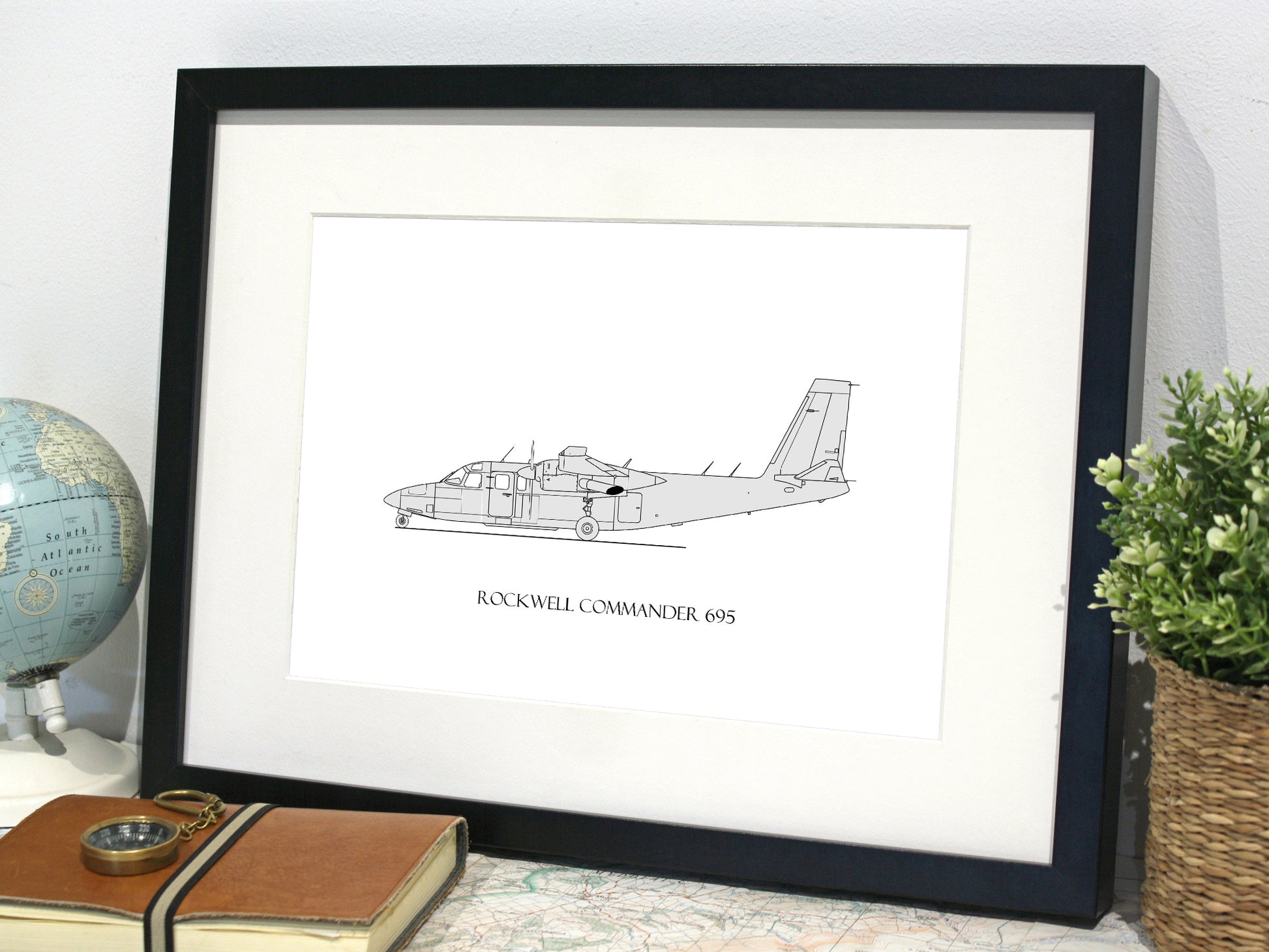 Rockwell Commander 695 airplane gifts