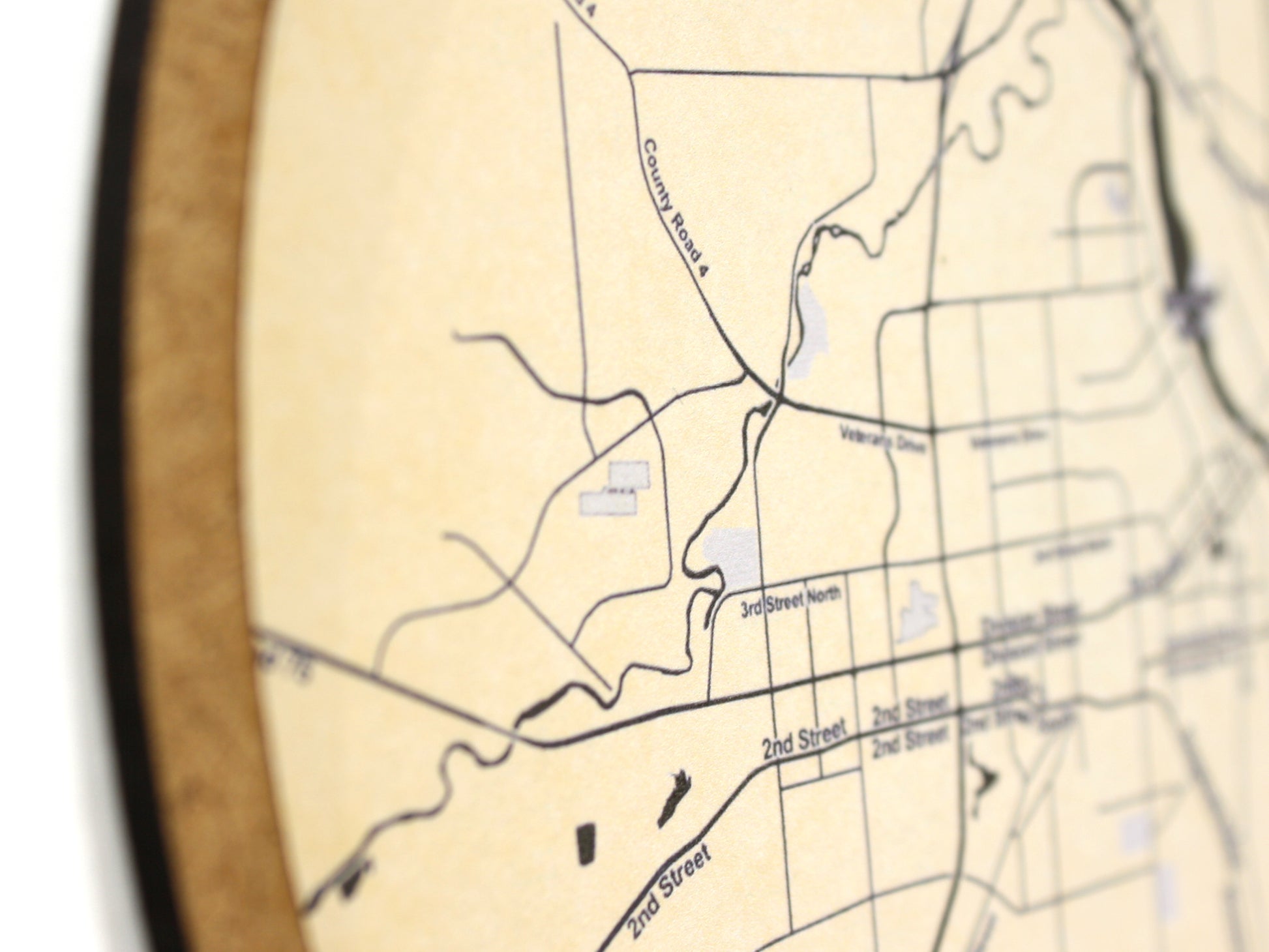 vintage custom map gift