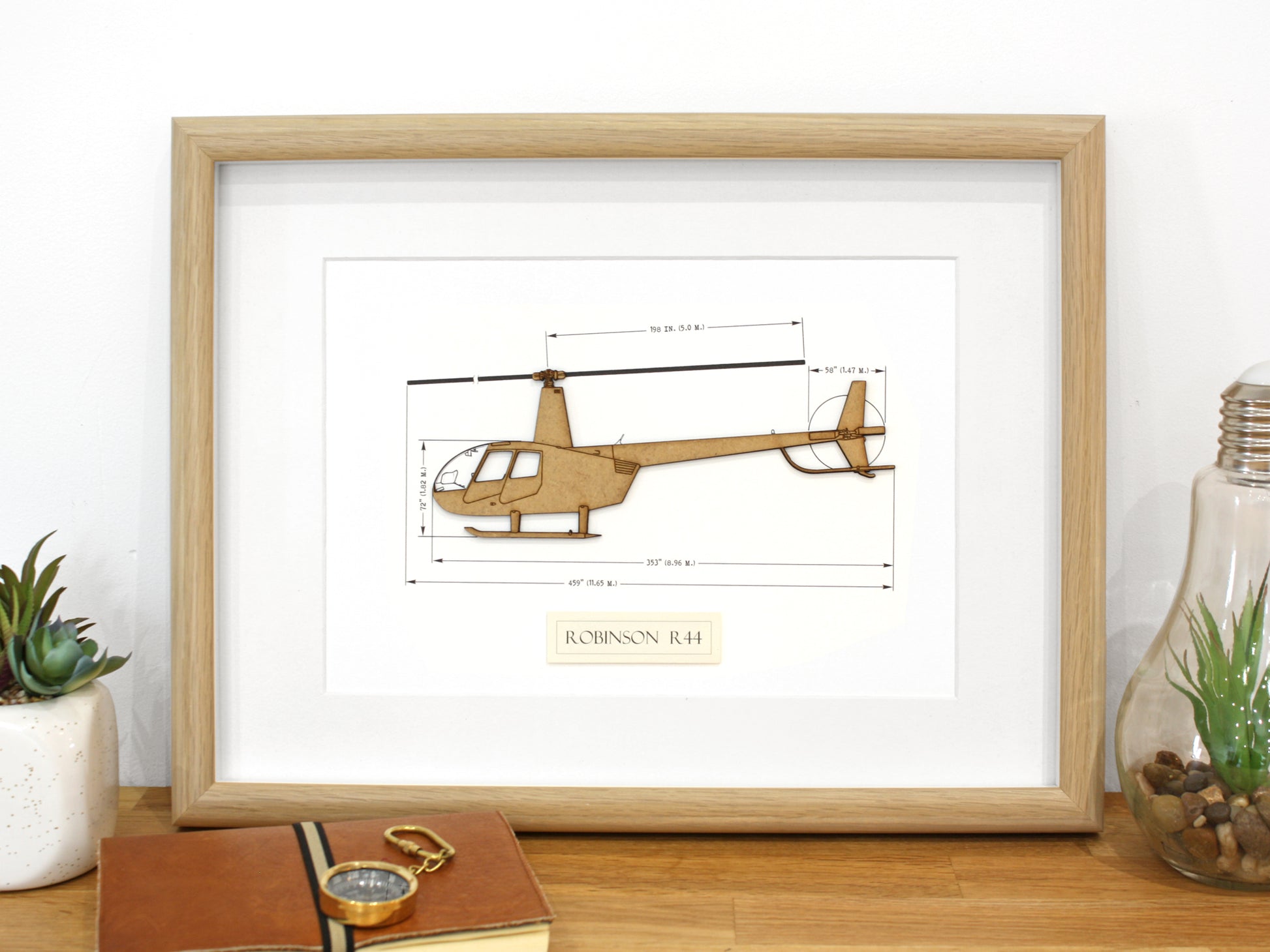 Robinson R44 blueprint art