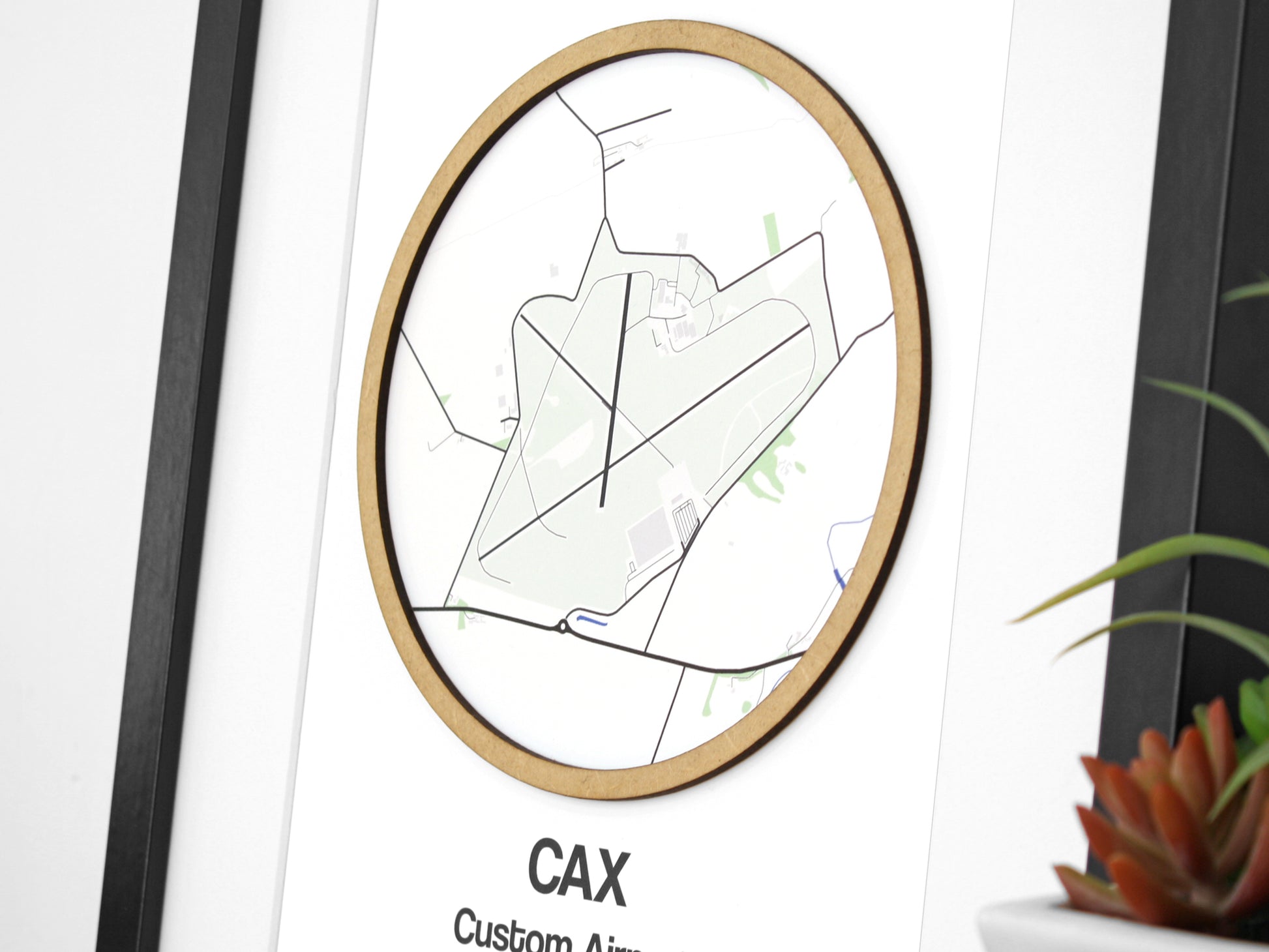 custom pilot gift, airport map art