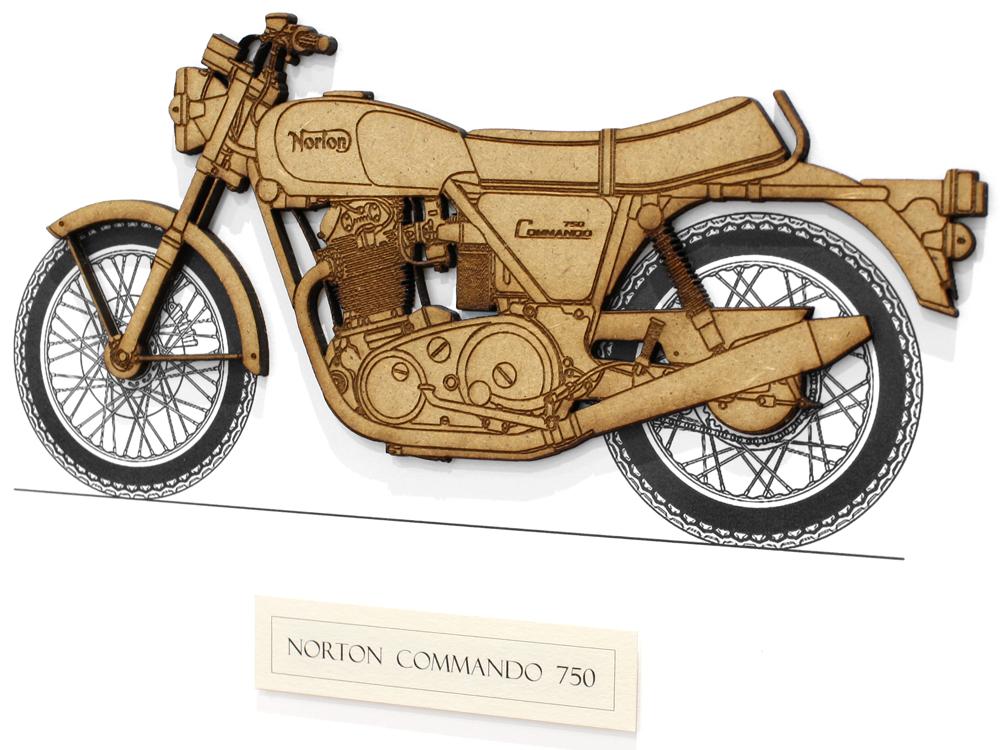 Norton Commando motorcycle art