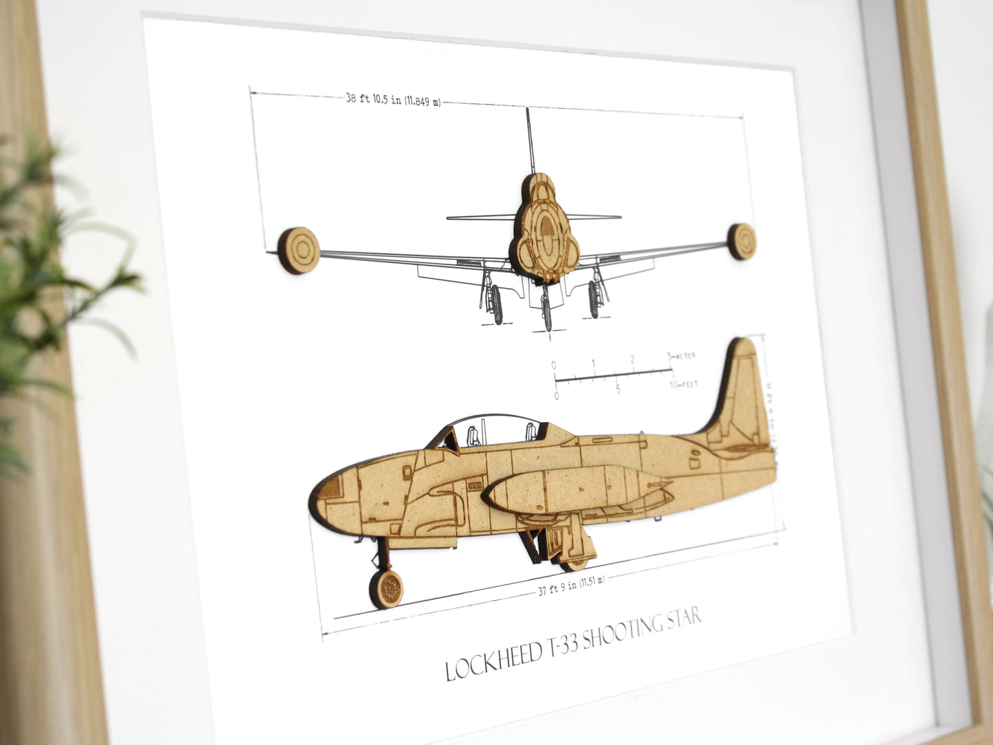 T-33 jet art aviation gifts