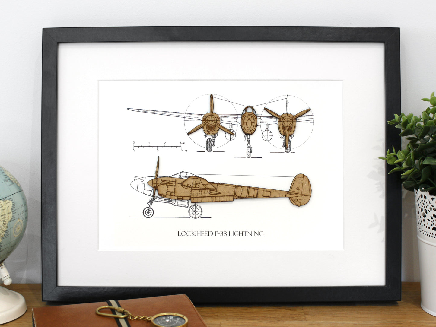 P-38 Lightning aviation art