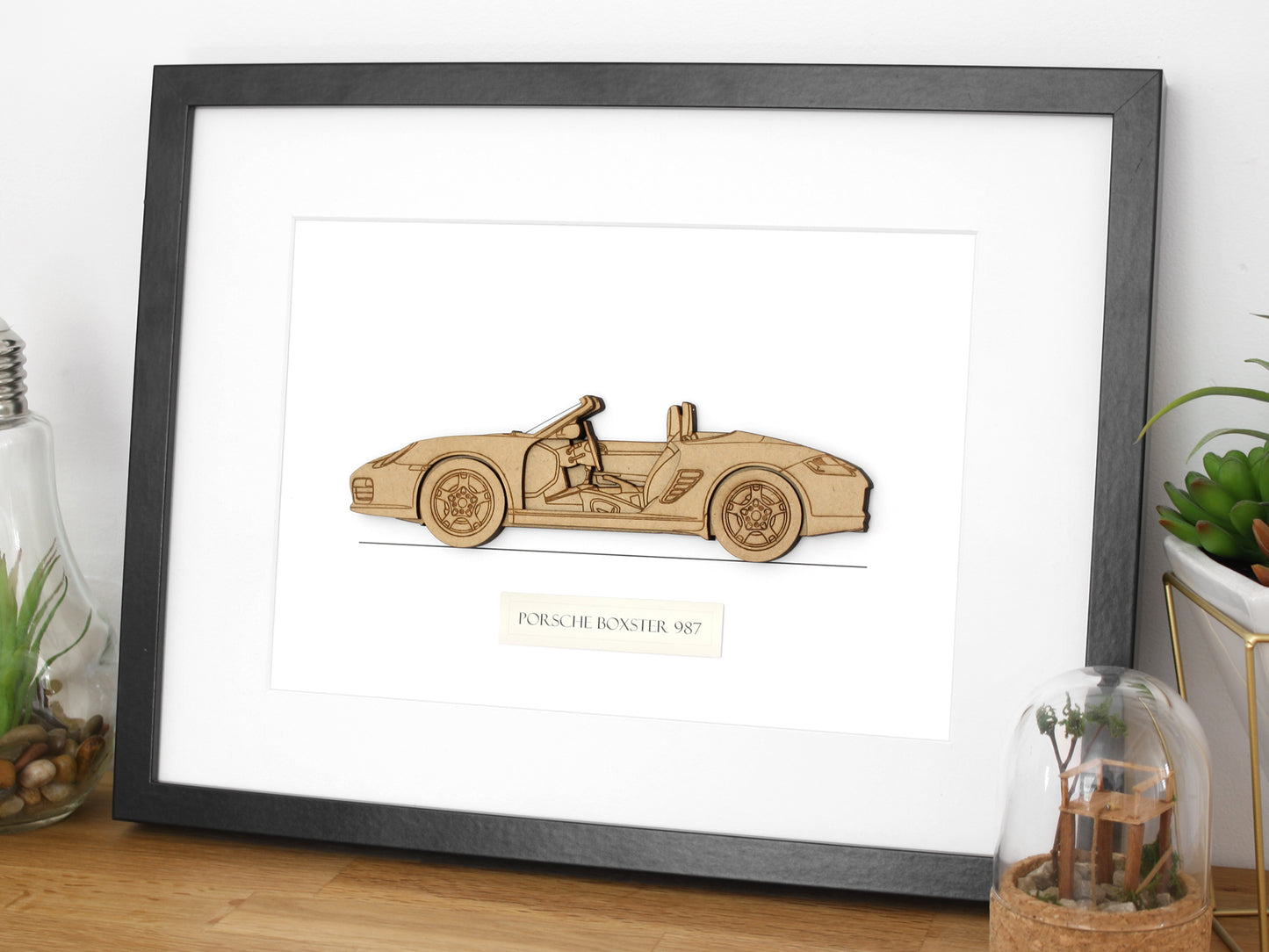 Porsche Boxster 987 blueprint art