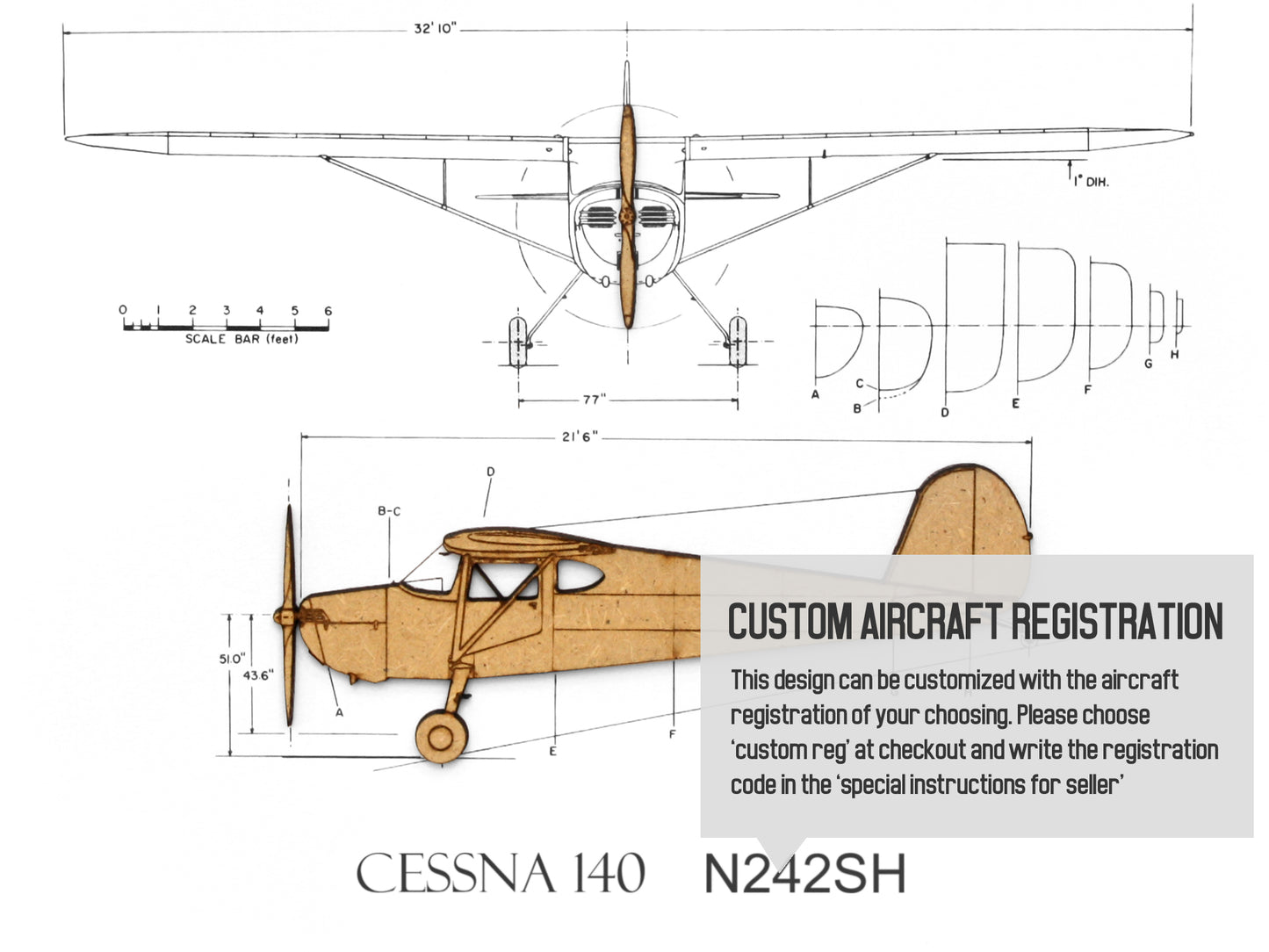 Cessna 140 aviation gifts