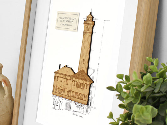 Alcatraz Island lighthouse art