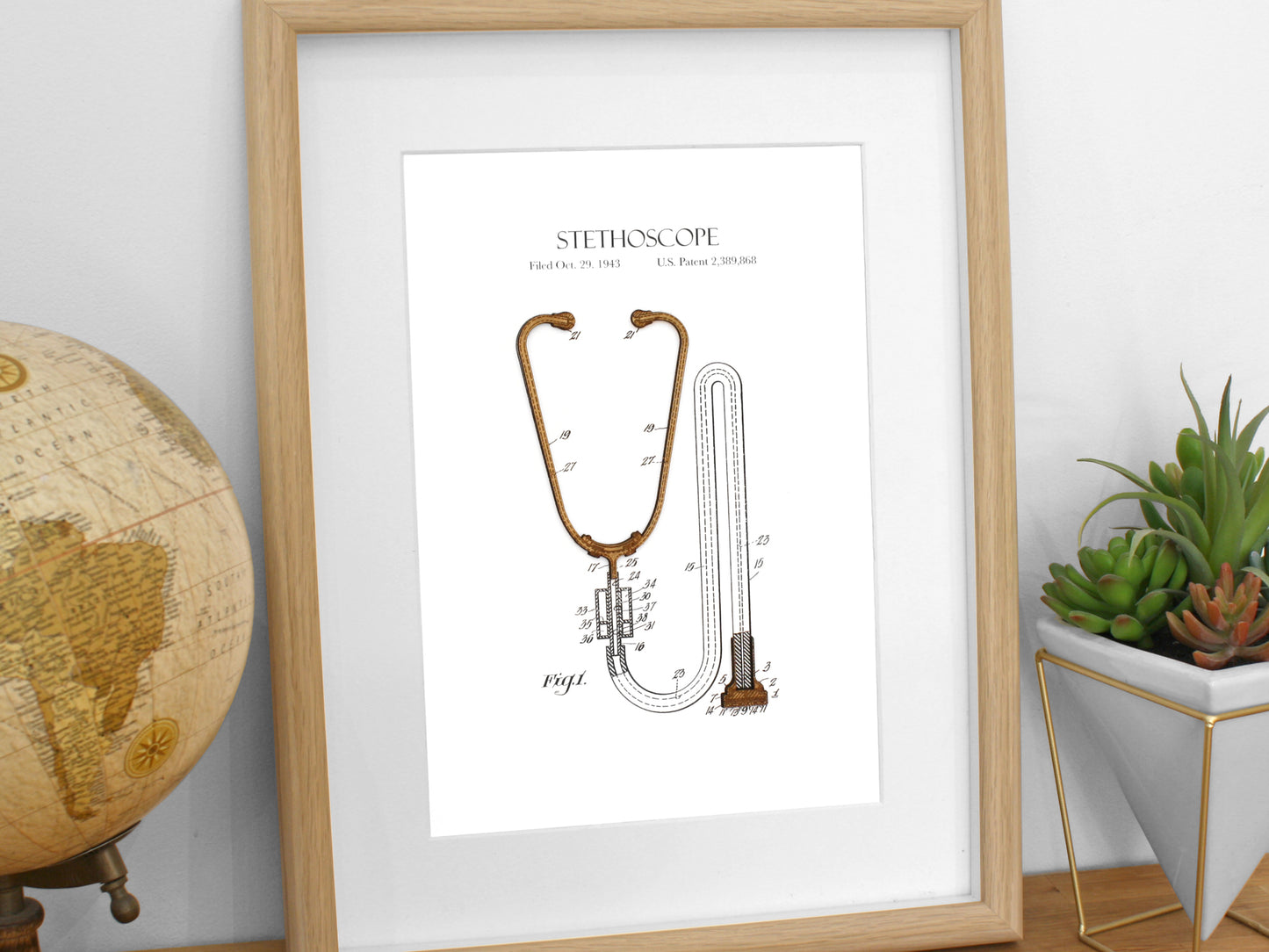 doctor gifts, stethoscope art